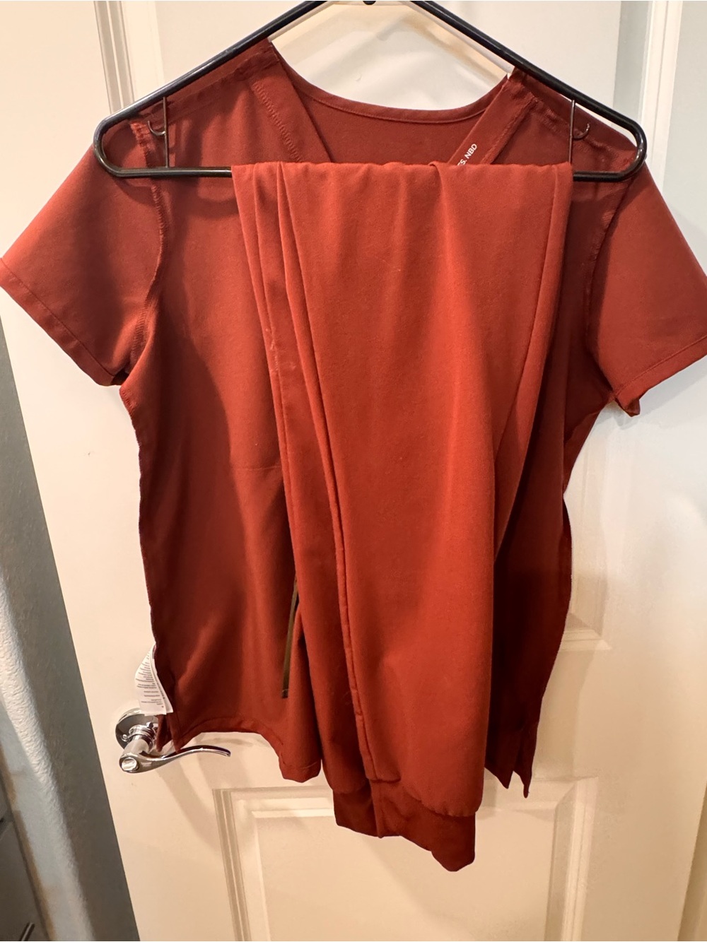Figs Two-Piece Set in Rust